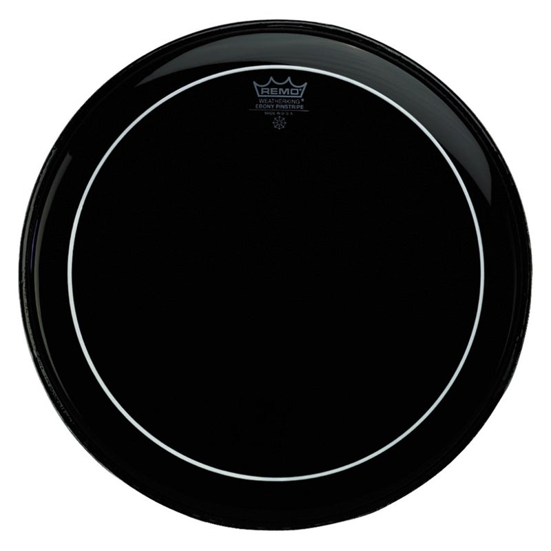 Remo ES1620-PS 20-Inch Ebony Pinstripe Bass Drum Head